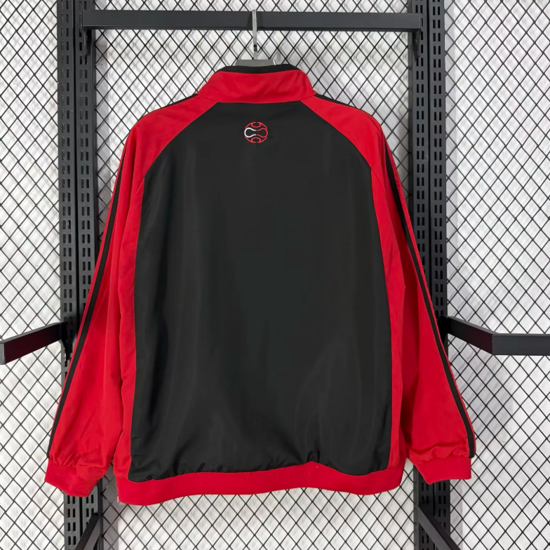 AC Milan classic red and black casual waterproof windbreaker