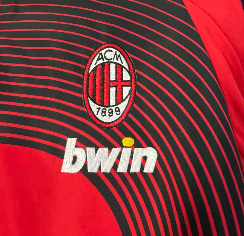 AC Milan classic red and black casual waterproof windbreaker