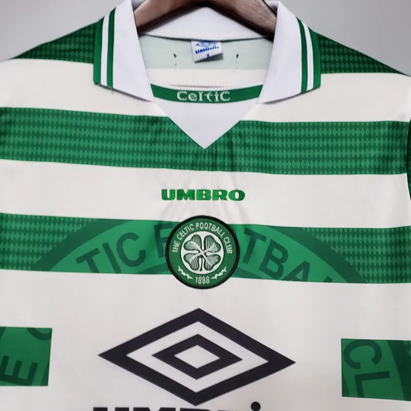 Celtic Retro Soccer Jersey Home Custom Shirt 1998/99
