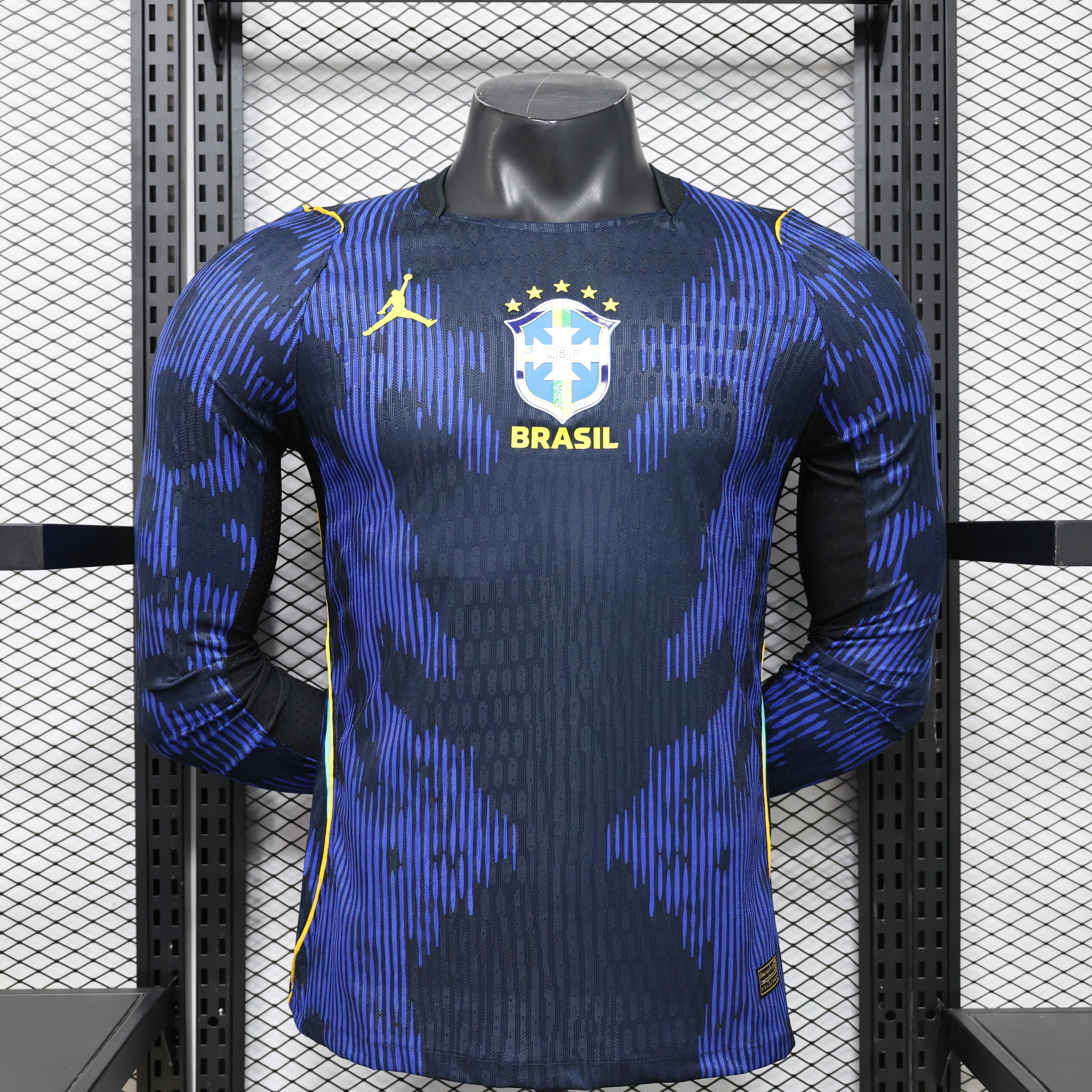 2026 World Cup FIFA Brazil Mens Away Kit Player Version Football Long Shirt