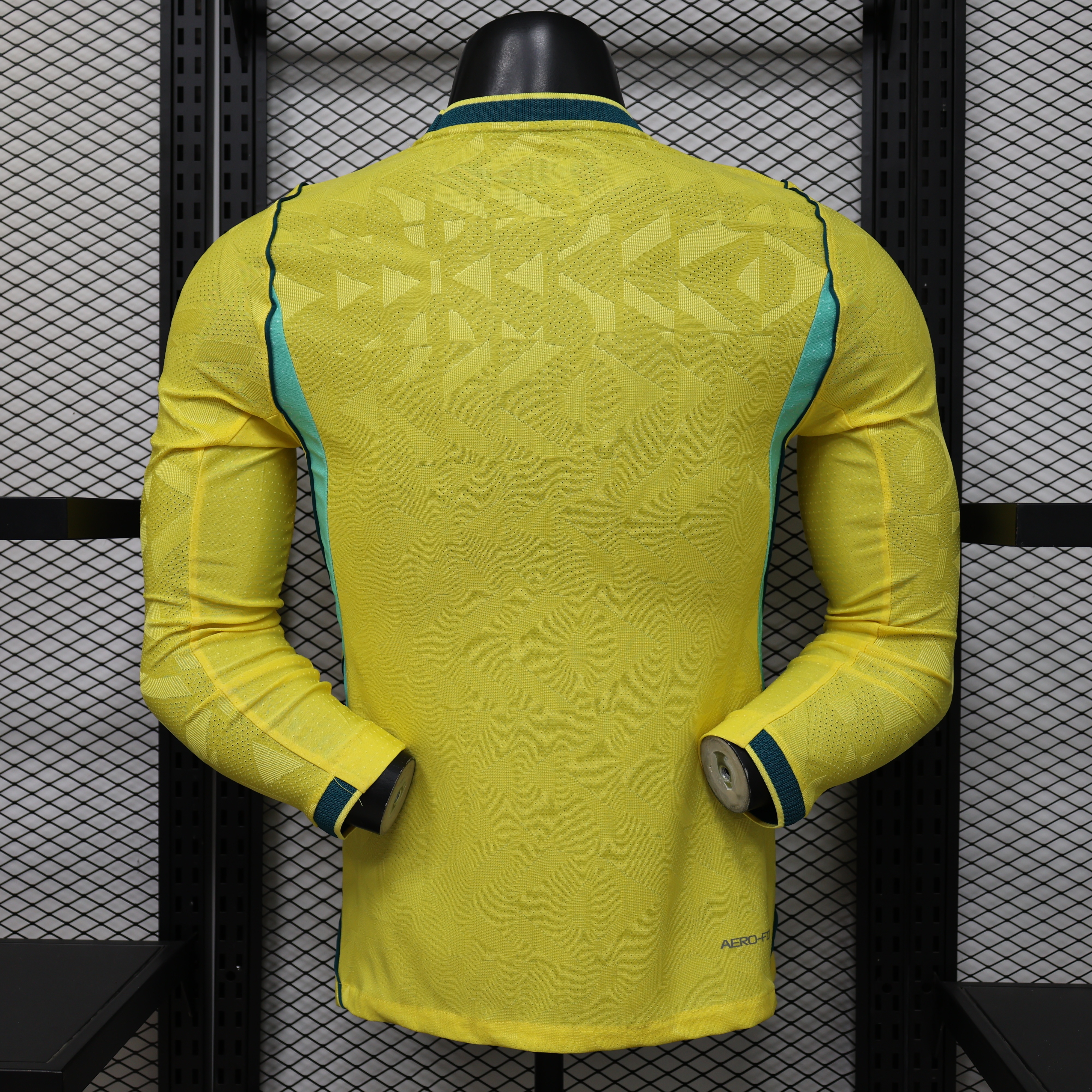 2026 World Cup Brazil Home Kit Player Version Football Long Sleeve Shirt