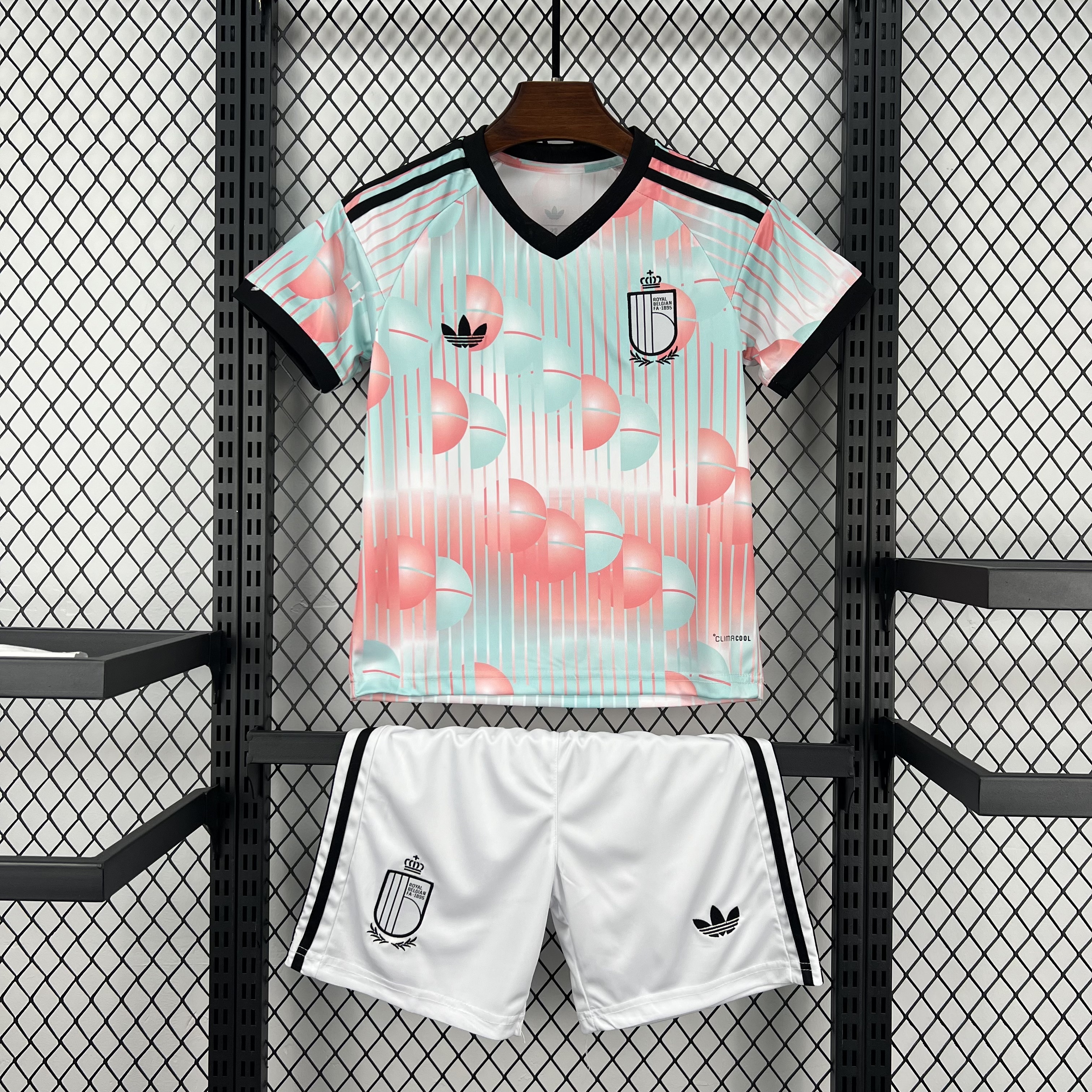 2026 World Cup Belgium Soccer Jersey Away Kids Kit Jersey+Shorts