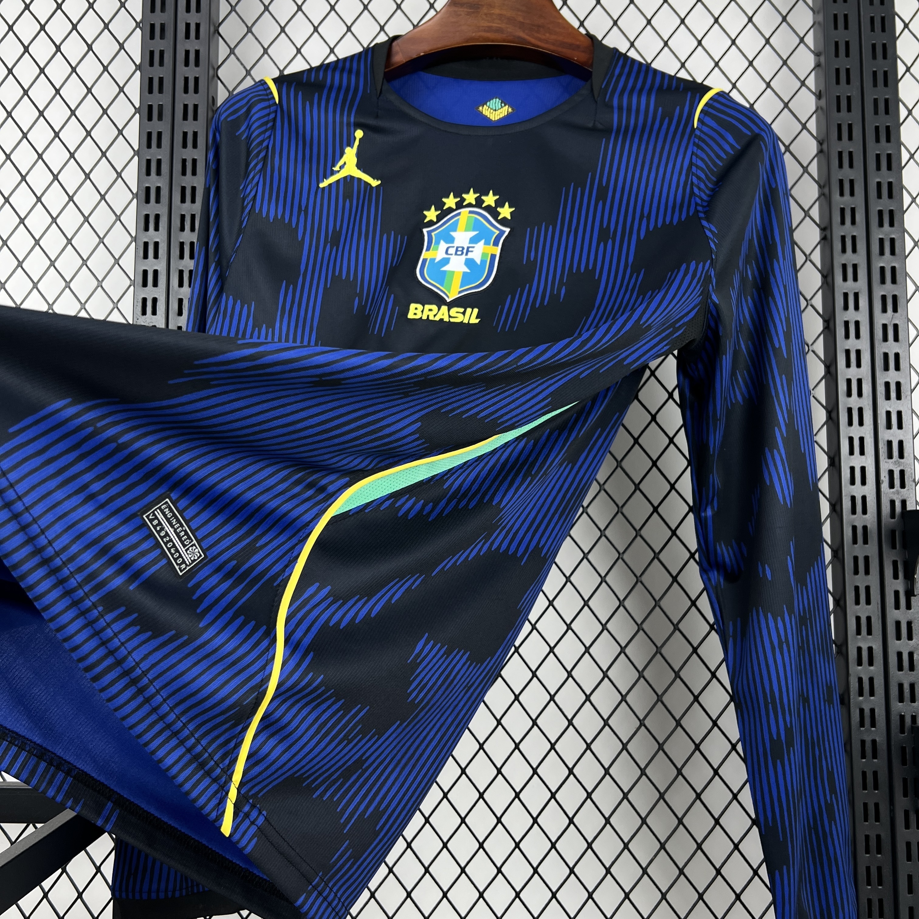 World Cup 2026 Brazil Mens Away Kit Football Long Sleeve Shirt