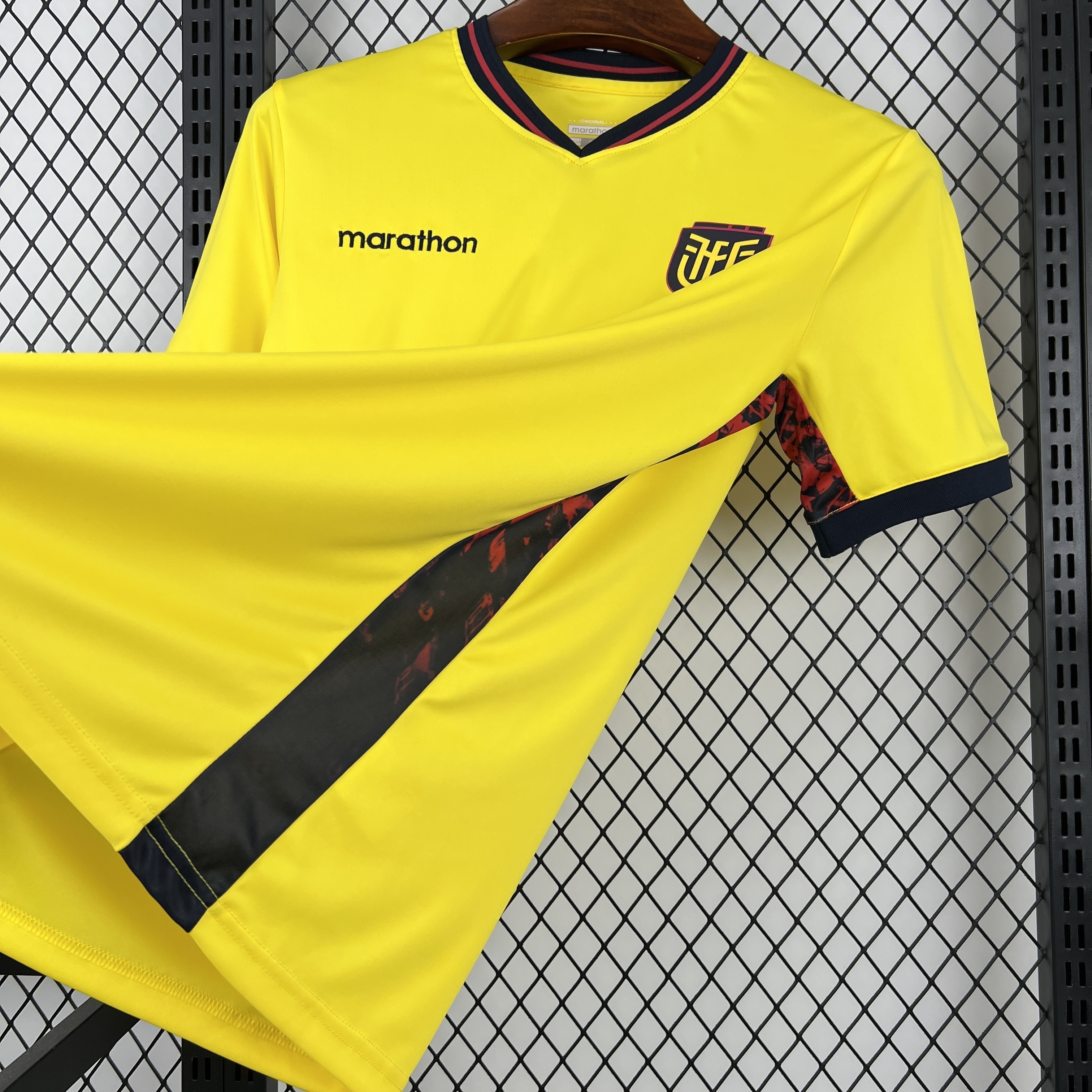2026 World Cup Ecuador Home Mens Yellow Kit Soccer Fan Version T-Shirt