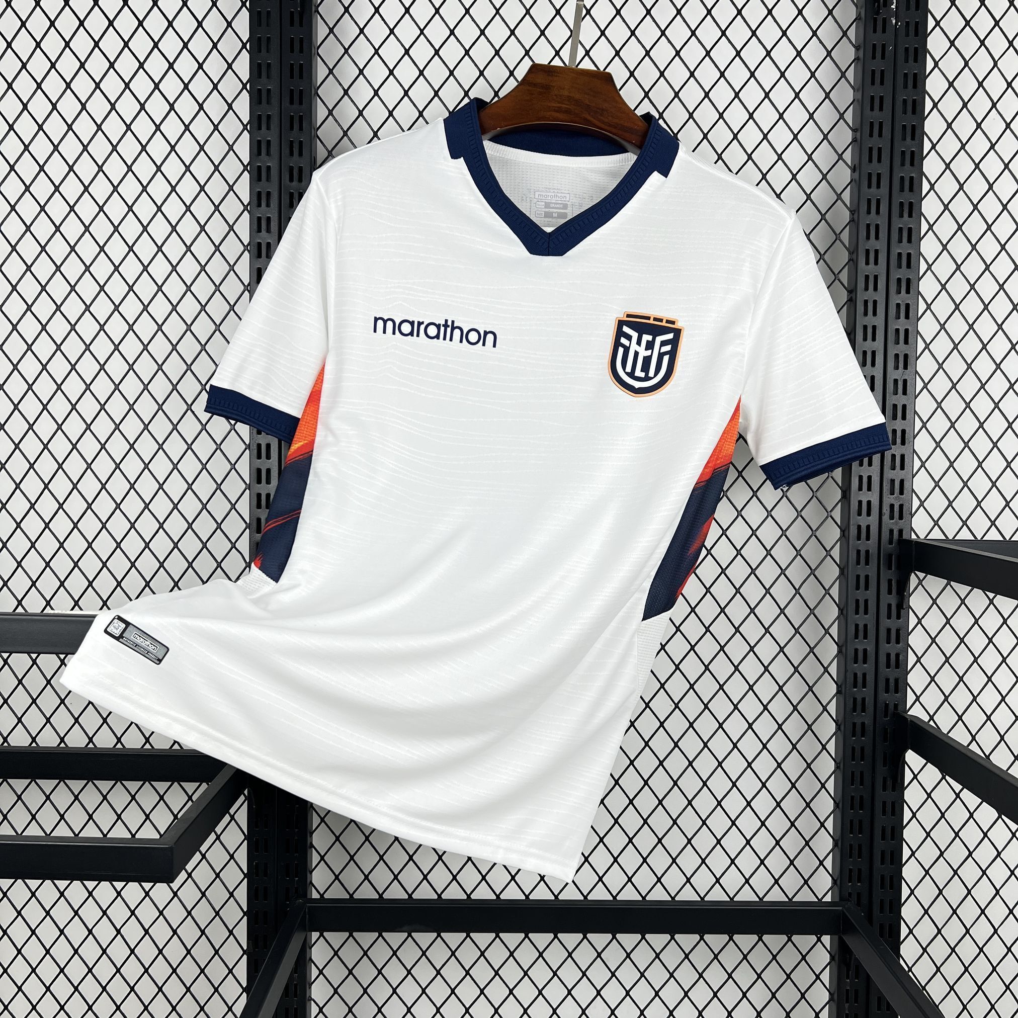 2026 World Cup Ecuador Home Mens White Kit Soccer Fan Version T-Shirt