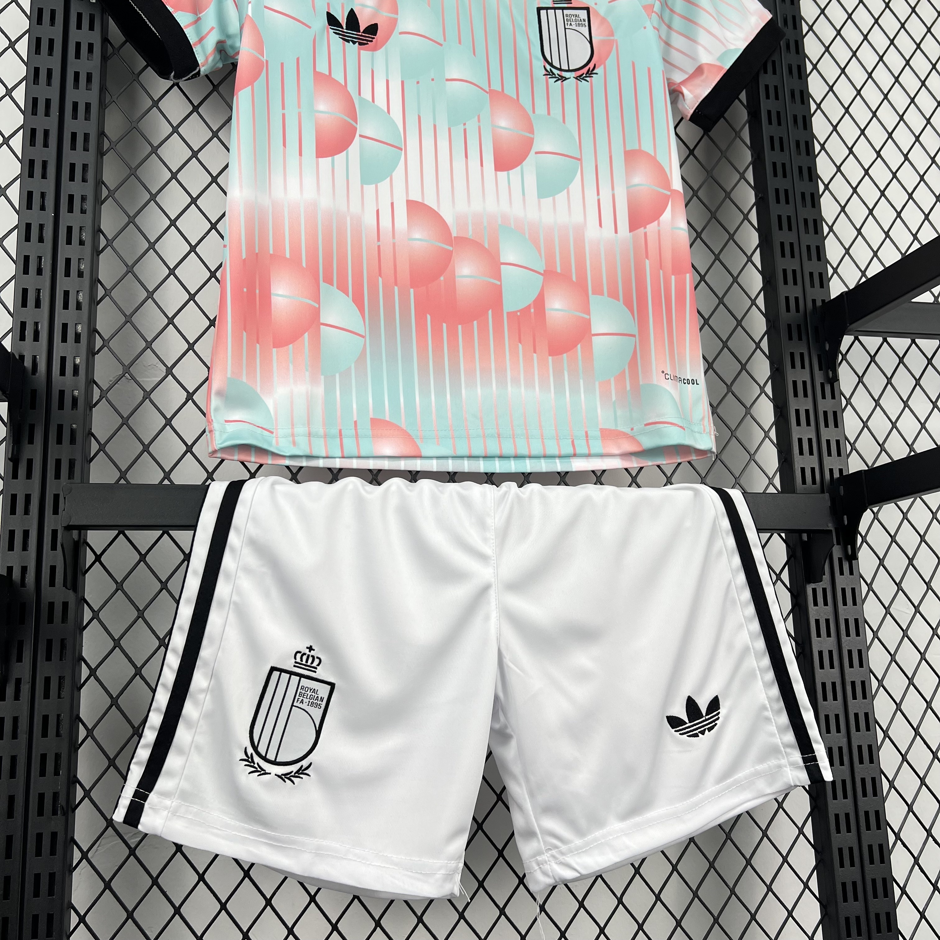 2026 World Cup Belgium Soccer Jersey Away Kids Kit Jersey+Shorts