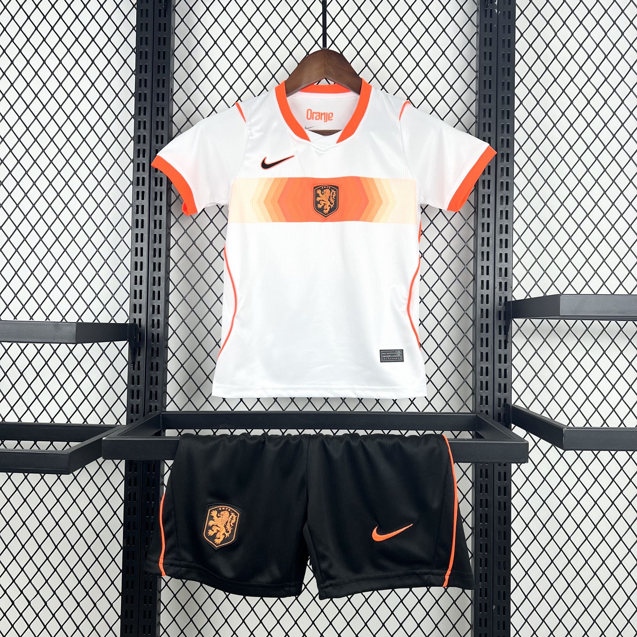 2026 World Cup Netherlands Away Kids Kit