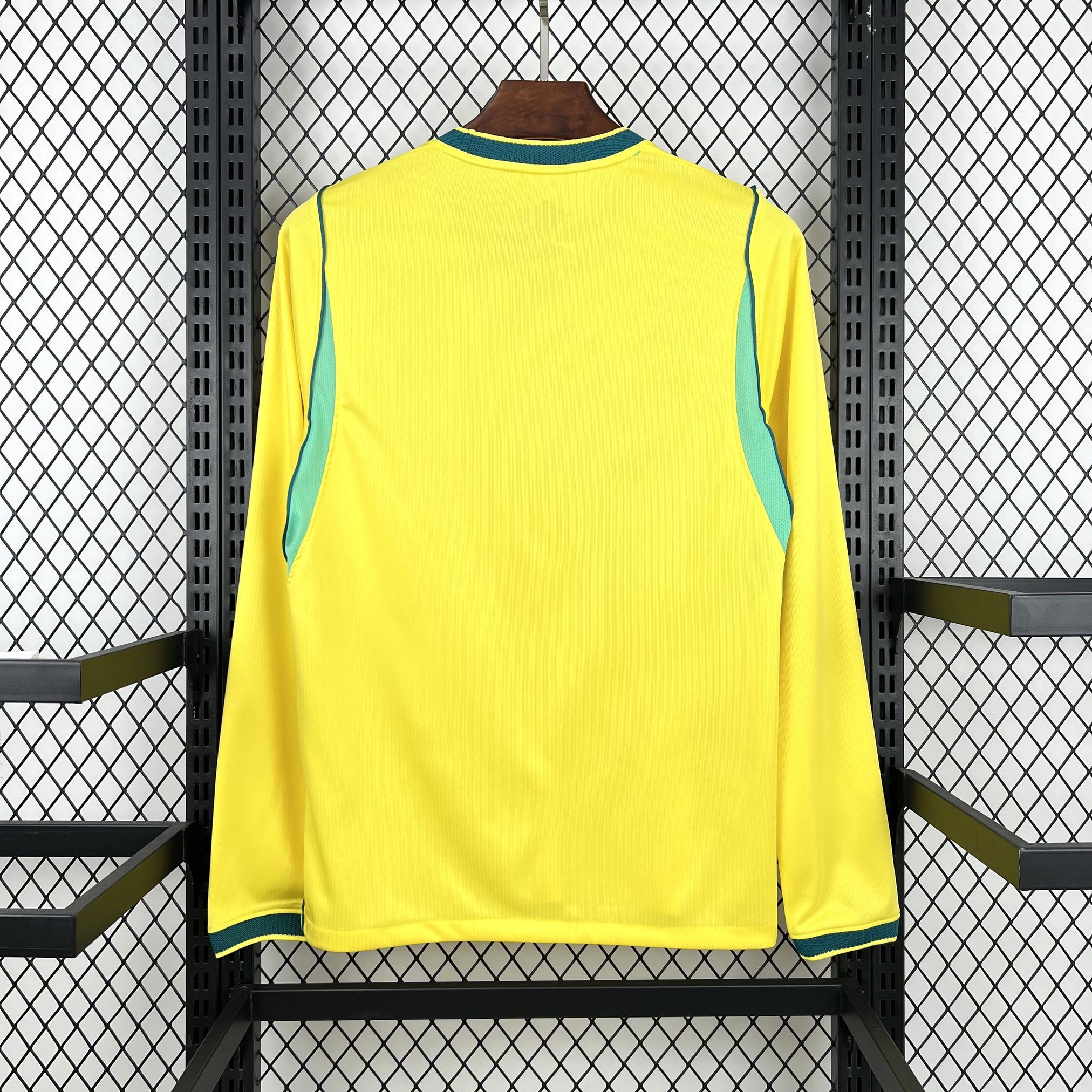 World Cup 2026 Brazil Mens Home Kit Football Long Sleeve Shirt