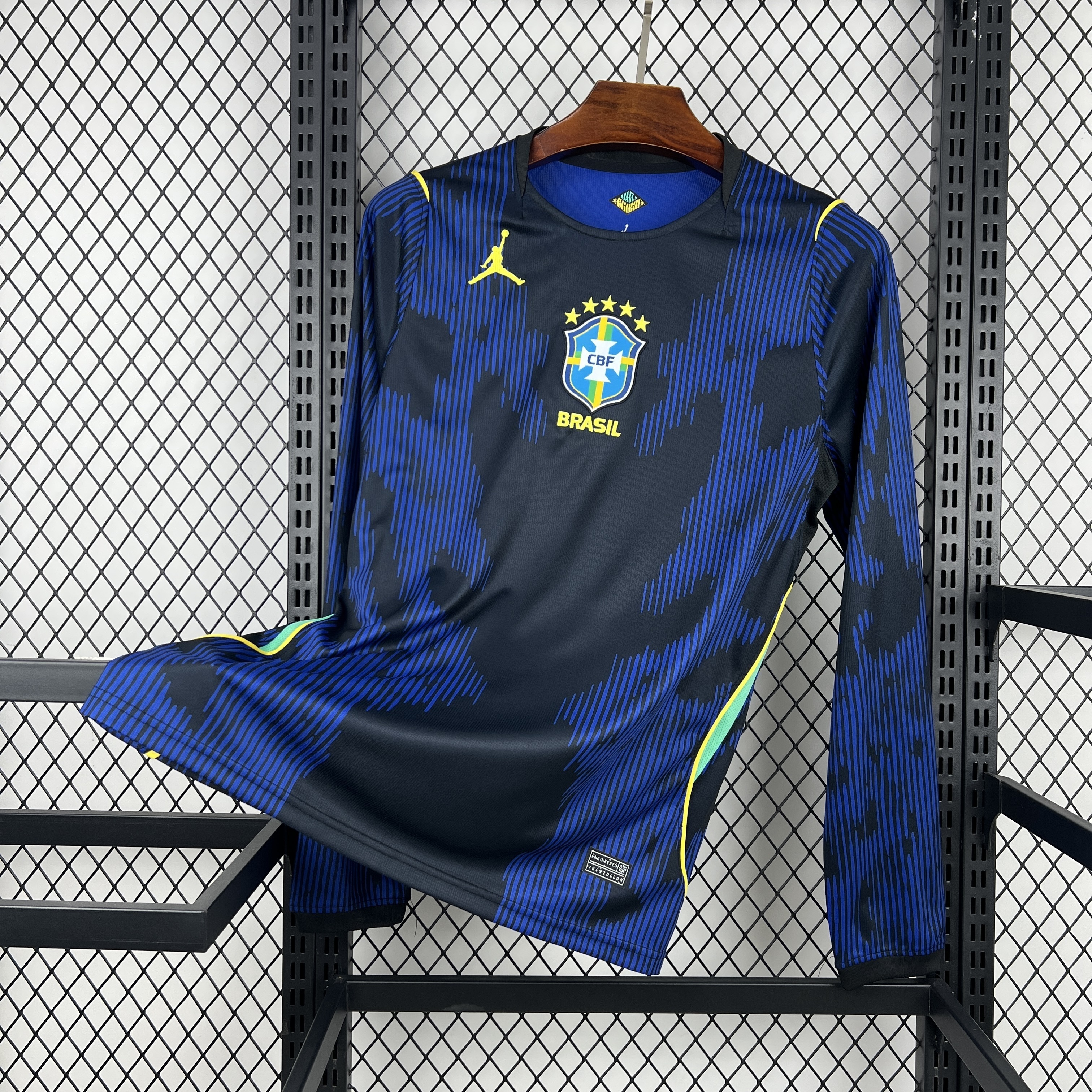 World Cup 2026 Brazil Mens Away Kit Football Long Sleeve Shirt