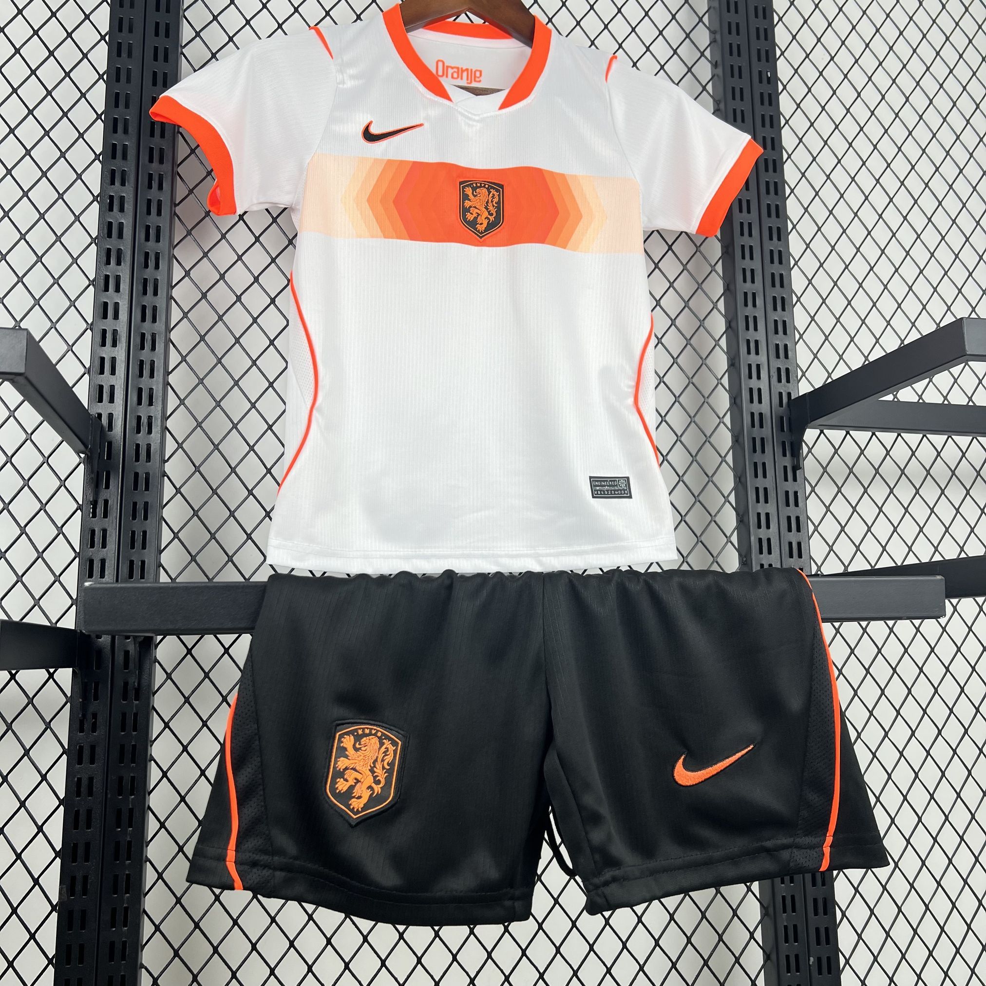 2026 World Cup Netherlands Away Kids Kit