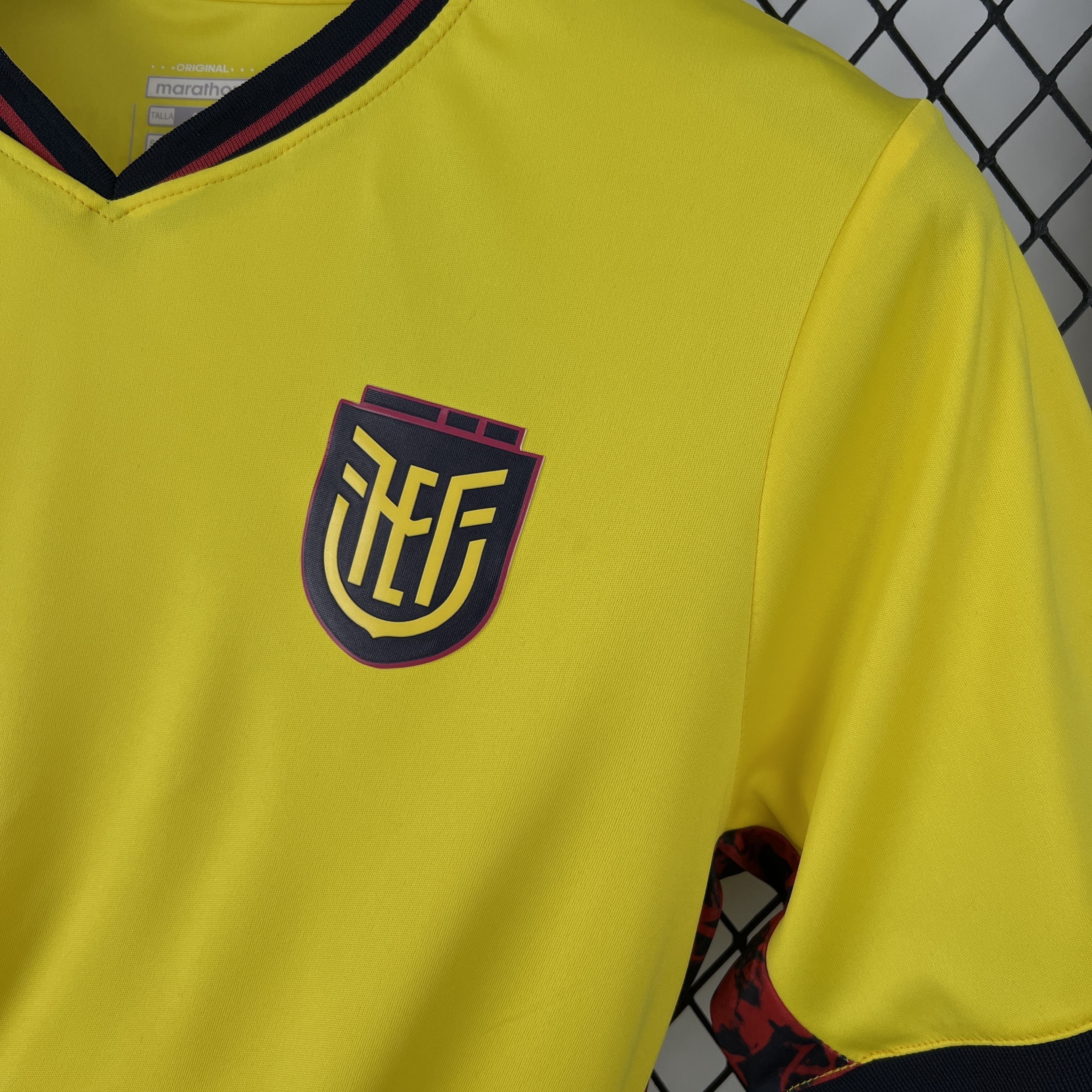 2026 World Cup Ecuador Home Mens Yellow Kit Soccer Fan Version T-Shirt