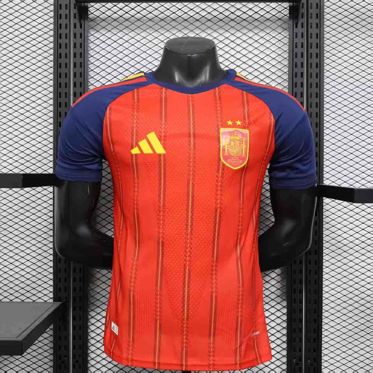 2 Star 2026 World Cup Spain Authentic Soccer Jersey Home Shirt