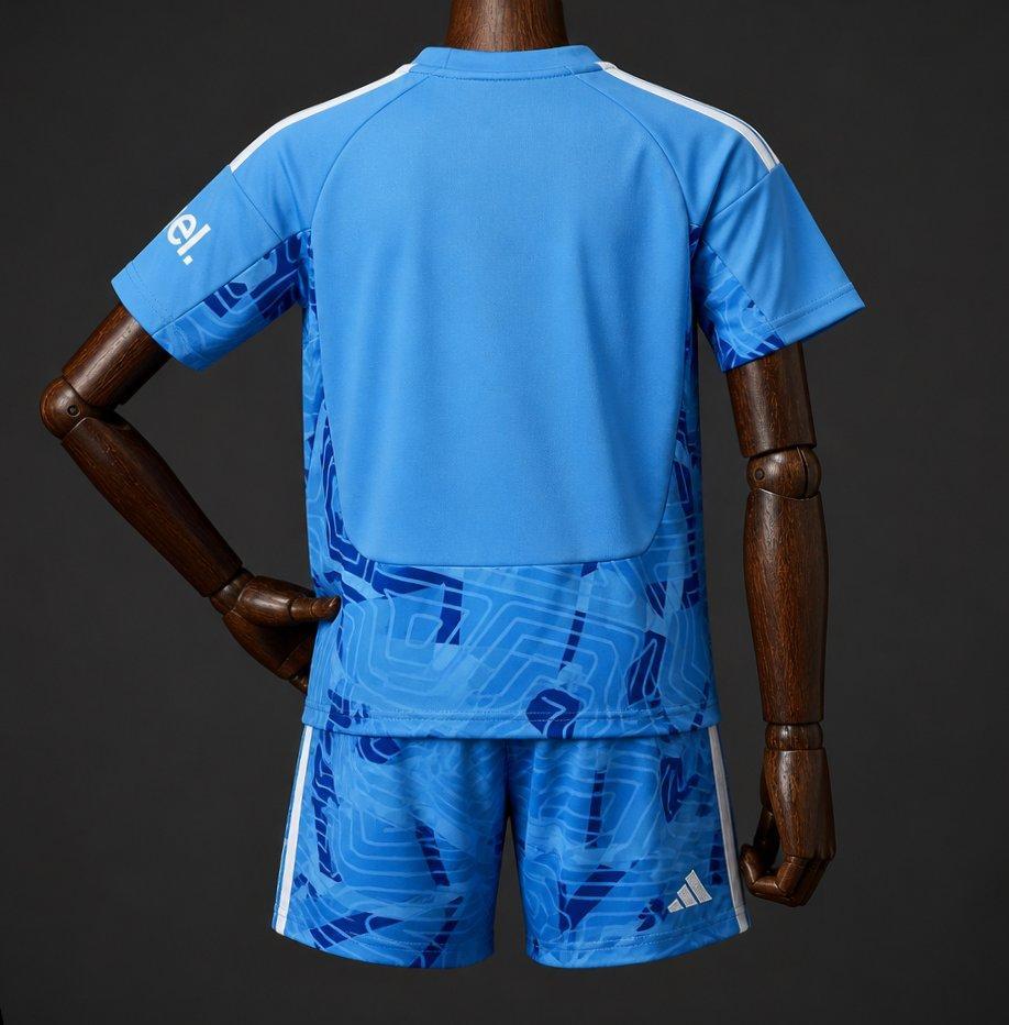 26/27 Kids Arsenal Away Blue Goalkeeper Jersey