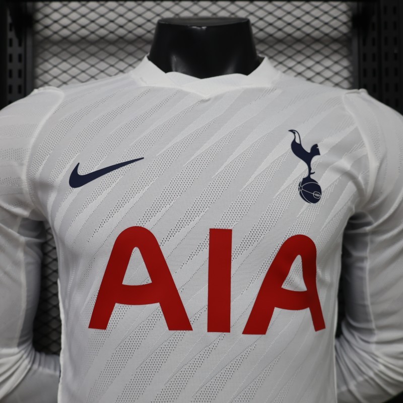 26/27 Tottenham Hotspur Long Sleeve Home White Jersey Player Version