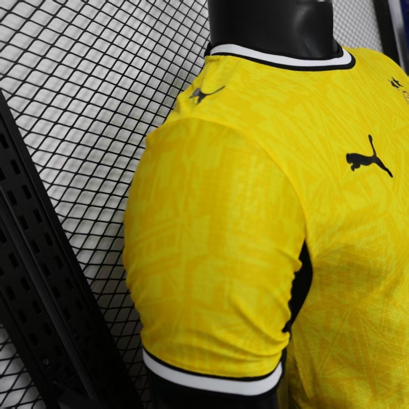 26/27 Player Version Borussia Dortmund Yellow with Black Trim Cup Jersey