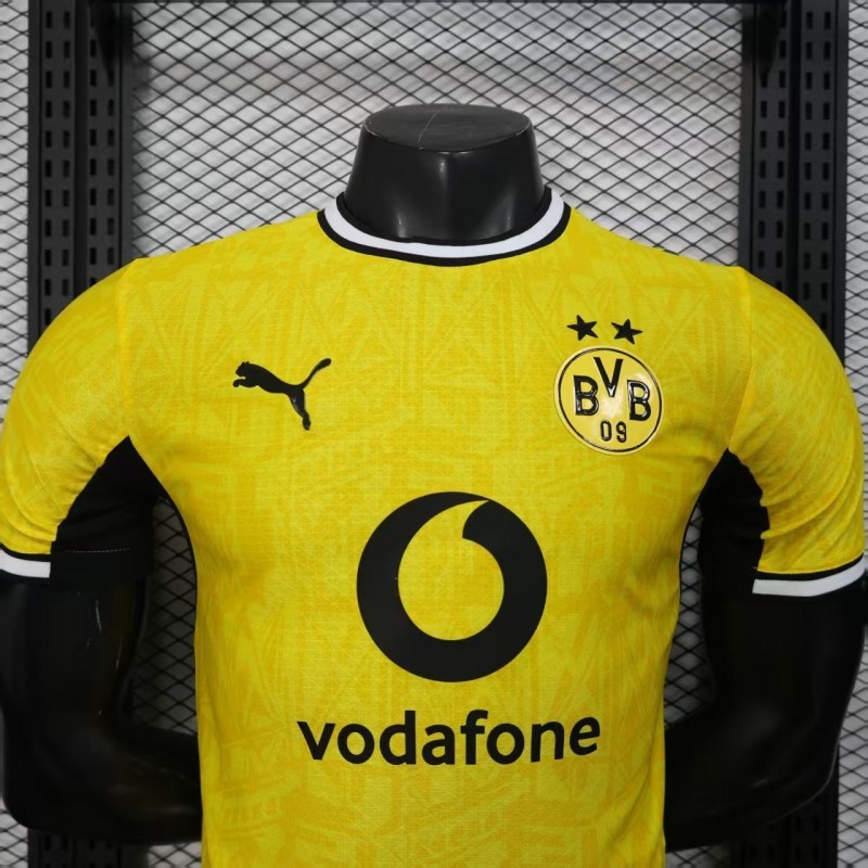 26/27 Player Version Borussia Dortmund Yellow with Black Trim Cup Jersey