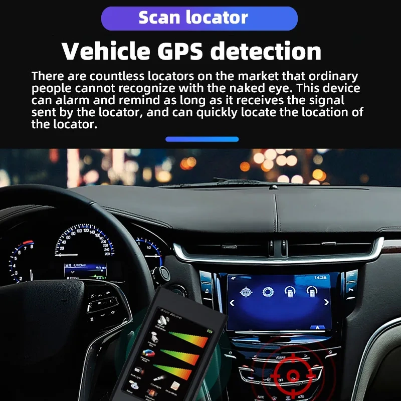 Professional GPS Detector Infrared Night Vision Camera Finder Anti-spy Detector Field Electromagnetic Wave Recorder Bug Sweeper