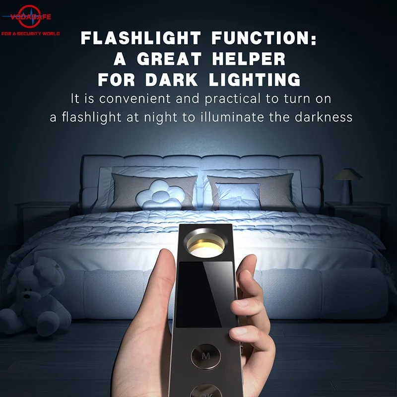 K15 Anti Spy Detector Hidden Camera Detector GPS Tracker RF Signal Detector Bug Detector for Hotel Travel Office Privacy Protect