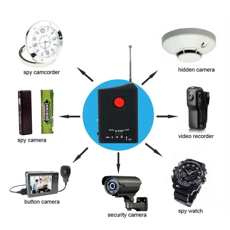 Multi Function Bug Camera Signal Detector Finder Wireless GPS Signal Mini Camera Tracker Finder