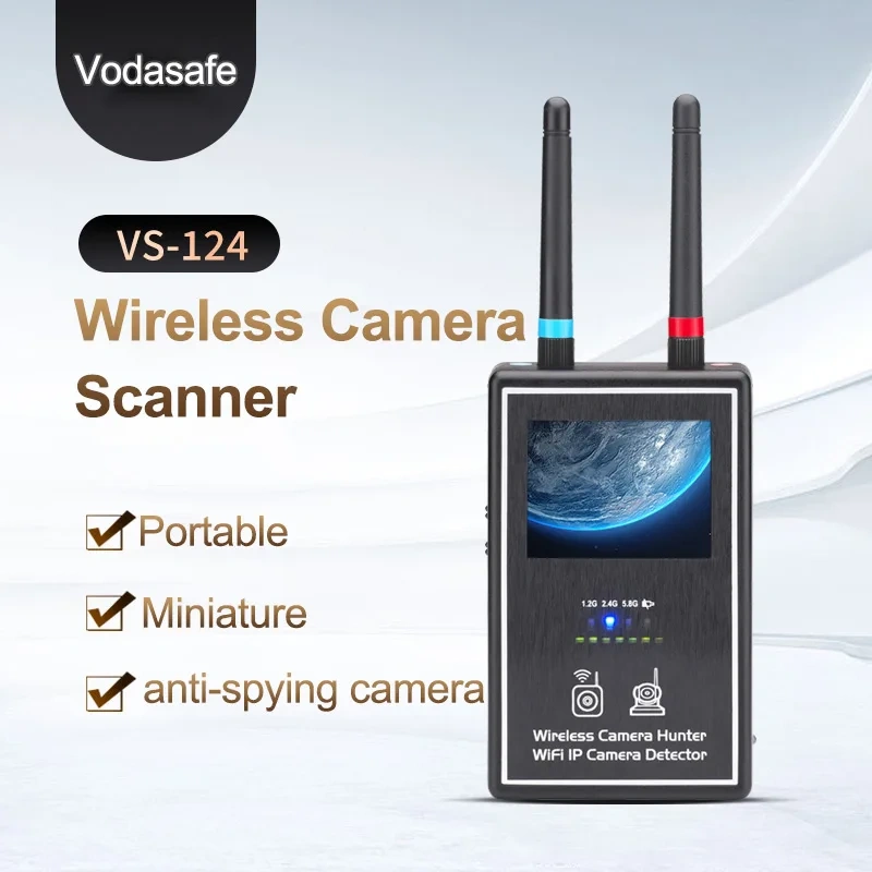 Vodasafe 3-Band High Sensitivity VS-124 Mini Wireless WiFi Camera Detector Scanner