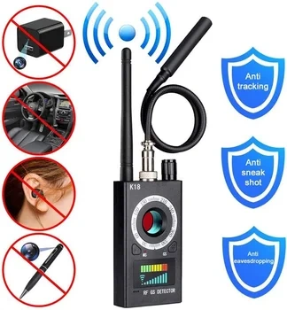 Vodasafe K18 Detector  Portable RF Signal Analyzer Dynamic Sensitivity Control Wireless Camera Bug Sweeper
