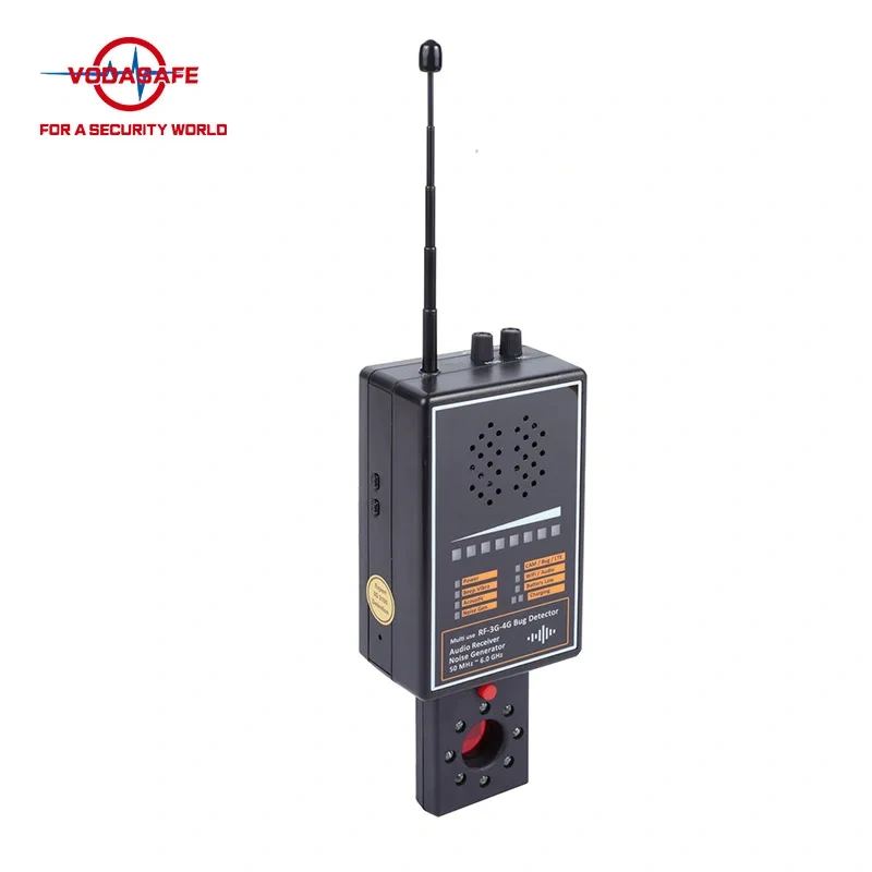 Vodasafe 50MHz-6.0GHz All-Round RF Bug Detector Wireless 3G 4G Signal Detection Anti Recording Noise Generator Security Device
