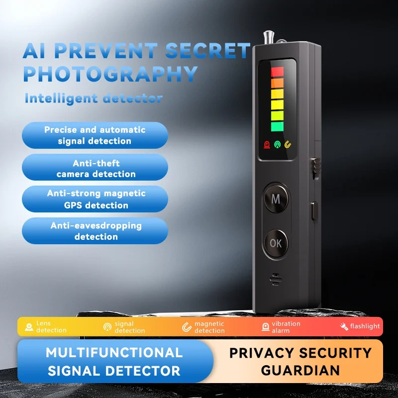 Vodasafe K13 Anti Spy Detector Hidden Camera Finder GPS Tracker Bug RF Signal Scanner