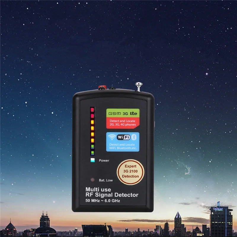 RF Signal Detector Wideband Digital Amplification Multi-function Vodasafe VS066NG Privacy and Security Detection Tool