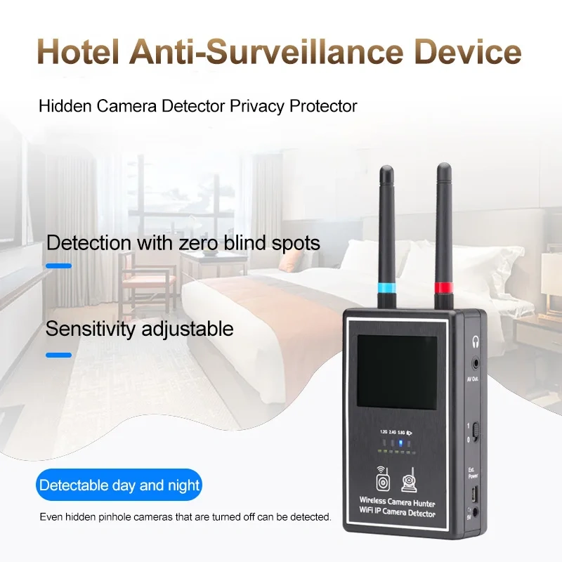 Vodasafe 3-Band High Sensitivity VS-124 Mini Wireless WiFi Camera Detector Scanner
