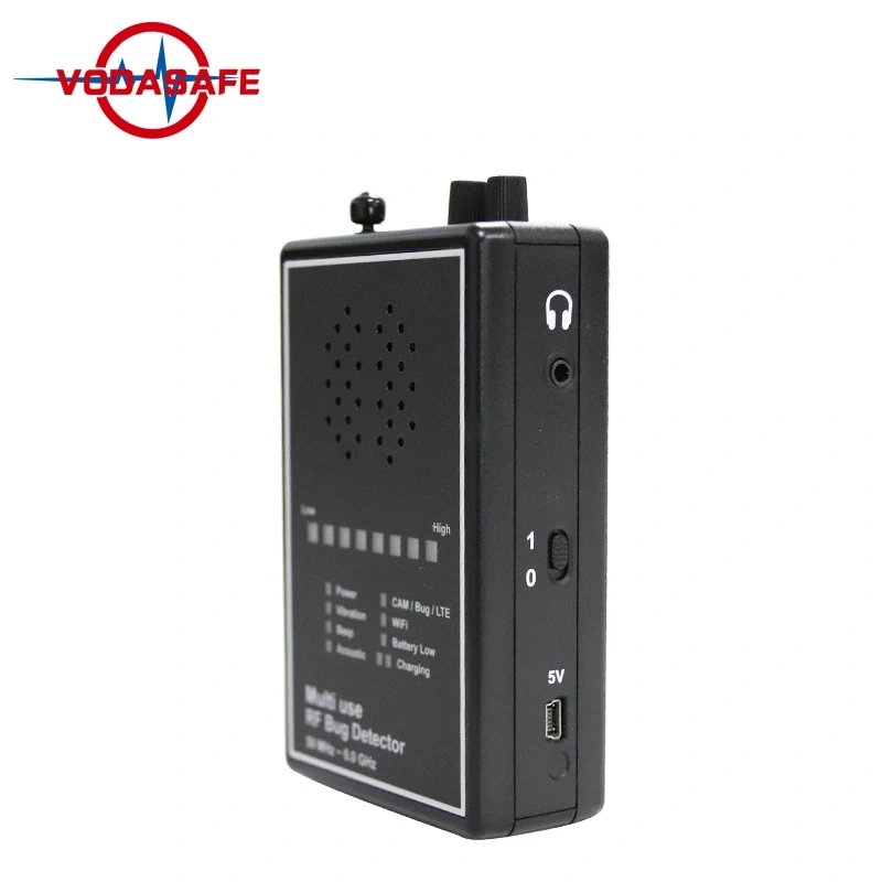 Vodasafe VS-L7W Multi‑use RF Bug Detector Anti‑Spy Hidden Camera Lens Finder Audio Signal Detector