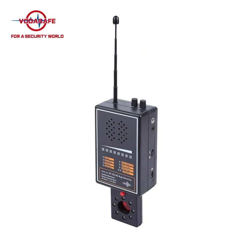 Vodasafe 50MHz-6.0GHz All-Round RF Bug Detector Wireless 3G 4G Signal Detection Anti Recording Noise Generator Security Device