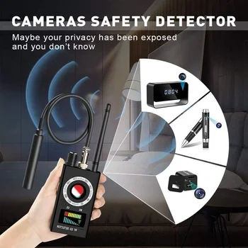 K18 Anti Candid Camera Detector Bug Gadgets Wiretapping Finder GPS Signal Lens RF Spy Tracker Detect Multi-function Anti Camera