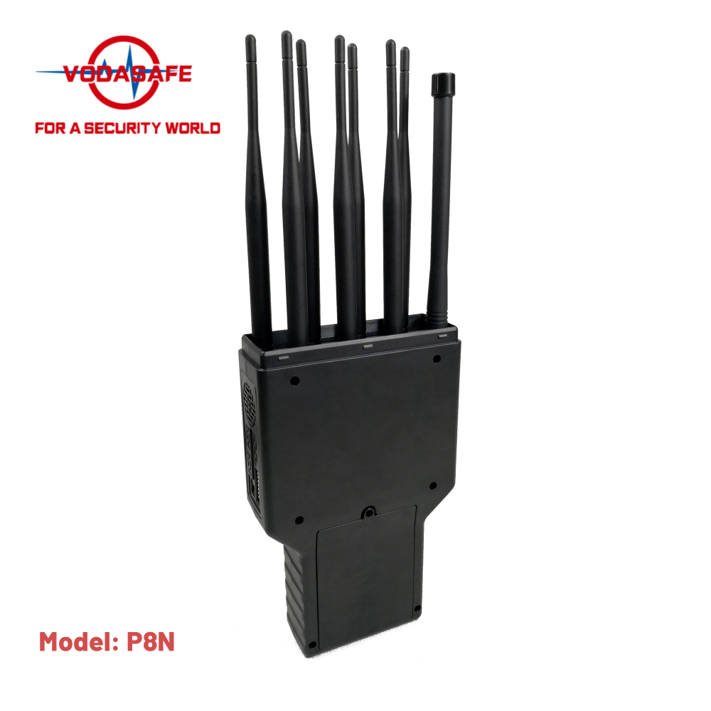 Durable ABS Shell Portable Signal Jammer Sz Vodasafe P8n 8-Band for Secure Quiet Zone Creation Portable Phone Signal Jammer