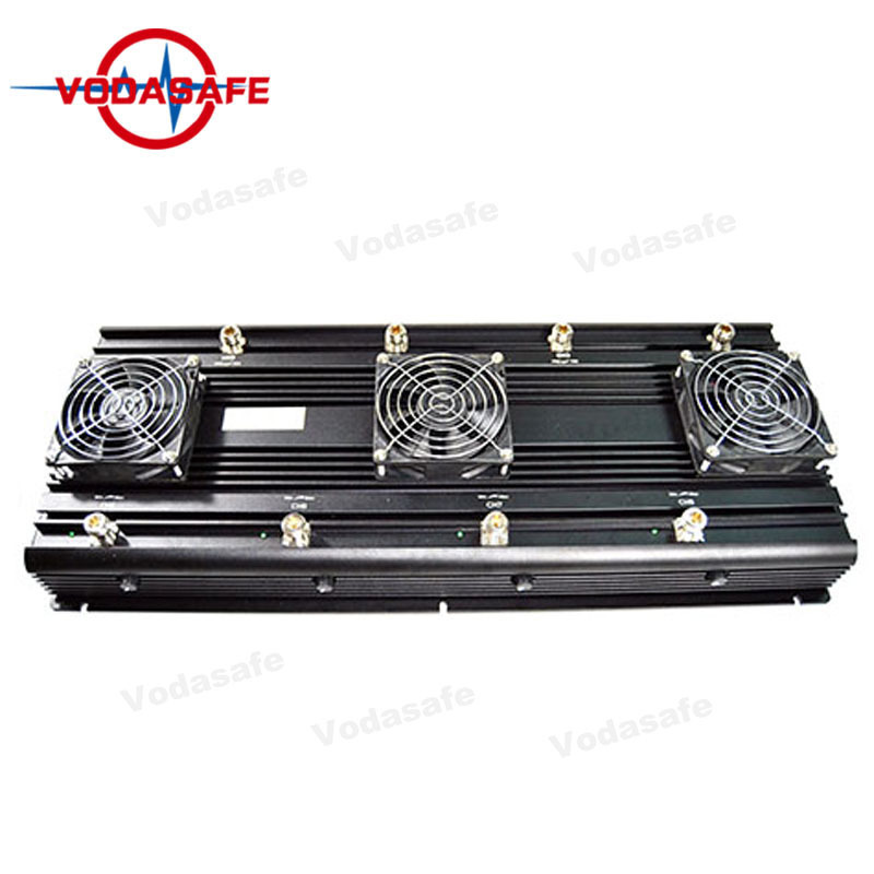 150W Output Stationary 8 Antennas Jammer for Cell/Wi-Fi/GPS/Bluetooth 50-150m Coverage High Gain Antenna Sz Vodasafe VHF UHF Jammer