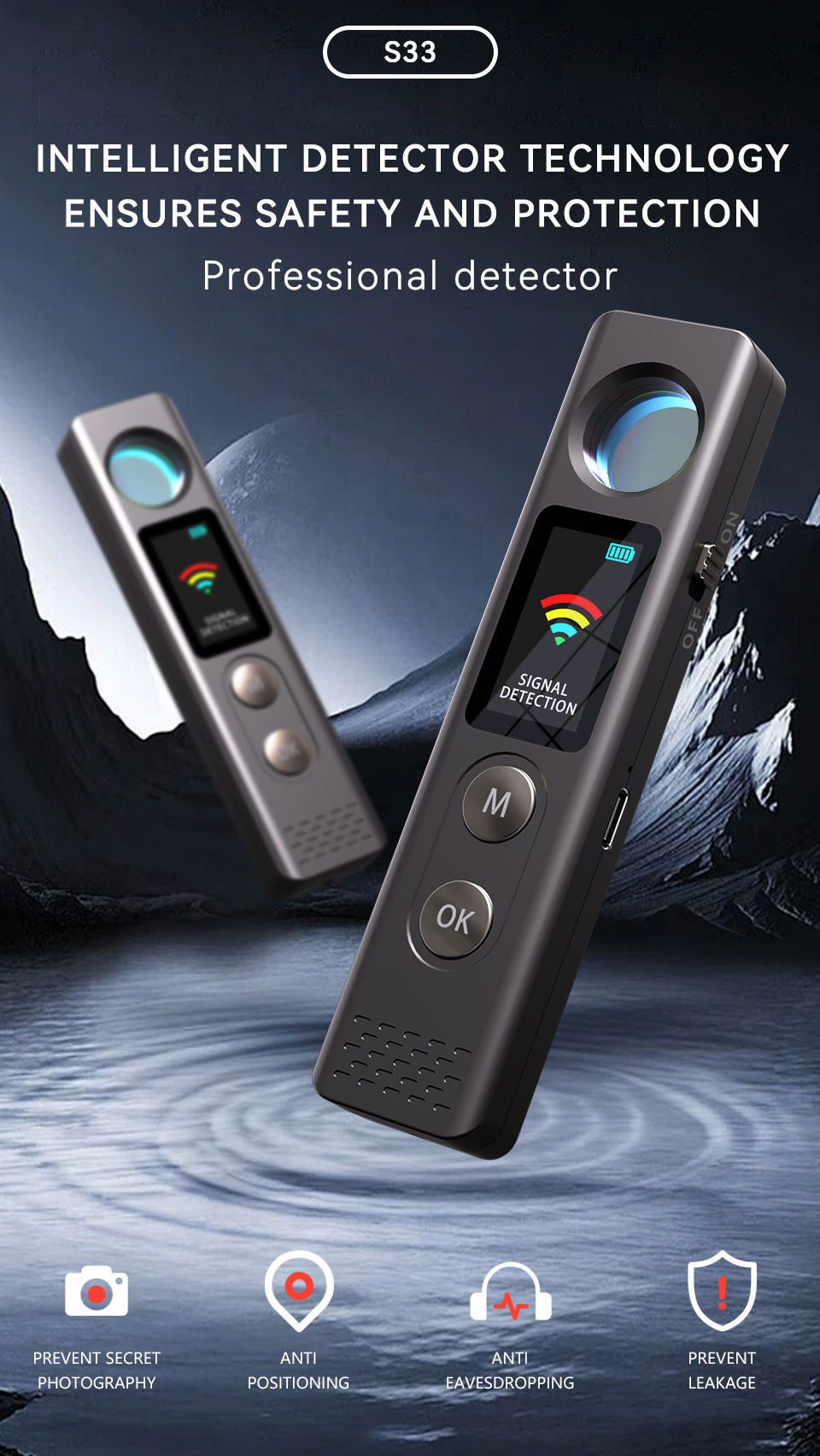secret camera detector vs-s33 from vodasafe