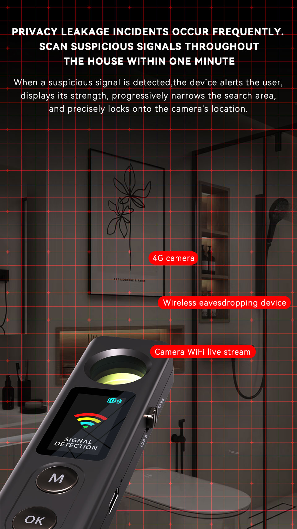 wifi camera detector vs-s33 from vodasafe