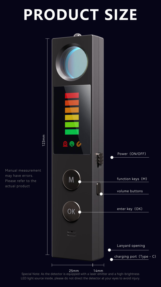 SZ Vodasafe VS-K15 Multifunctional Privacy Protection Detector