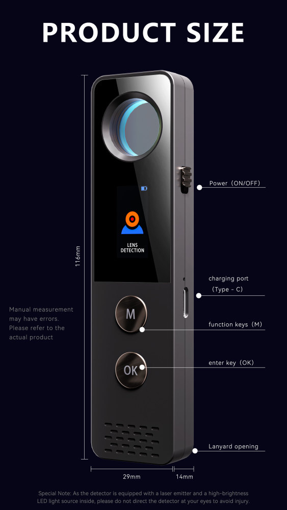 SZ Vodasafe VS-S55 Multi-Functional Privacy Protection Detector