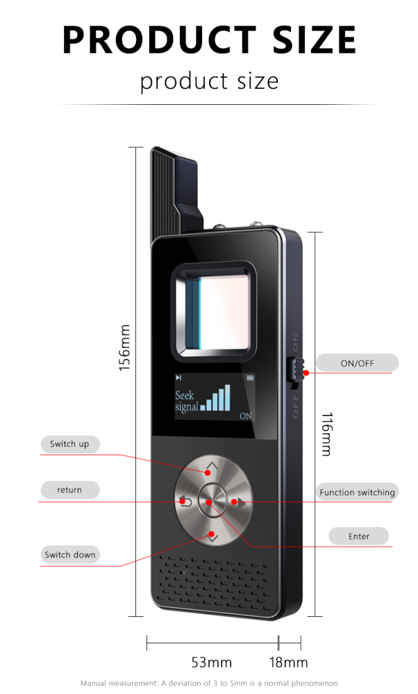 SZ Vodasafe VS-S668 AI Intelligent Privacy Detector