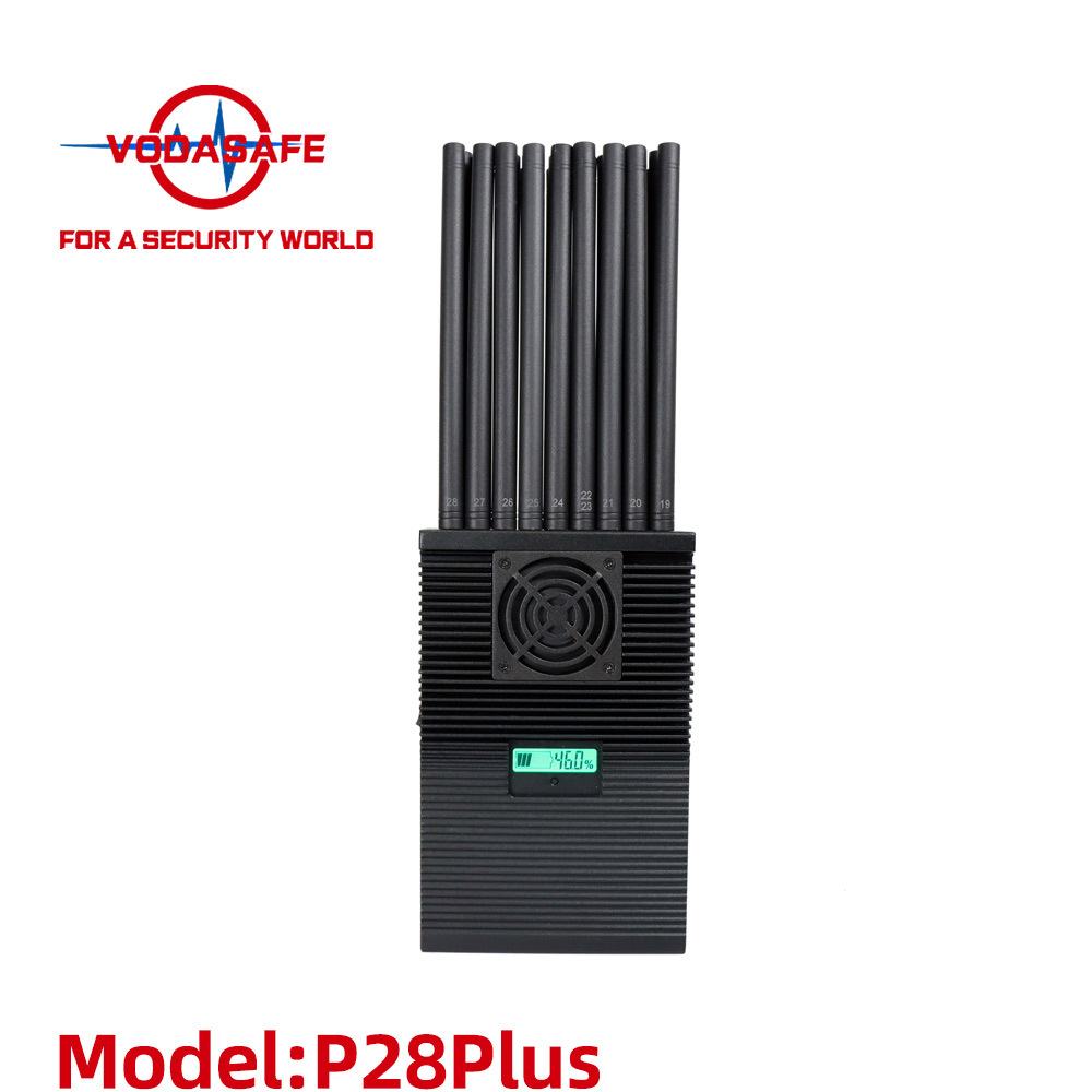 All in One Portable Phone Signal Jammer 28 Bands FM Radio Wi-Fi GPS Lojack Lora UHF VHF Portable Cell Phone Signal Jammer From Sz Vodasafe P28 plus