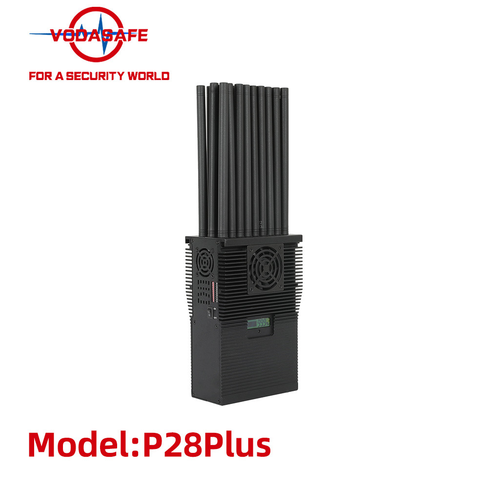 All in One Portable Phone Signal Jammer 28 Bands FM Radio Wi-Fi GPS Lojack Lora UHF VHF Portable Cell Phone Signal Jammer From Sz Vodasafe P28 plus