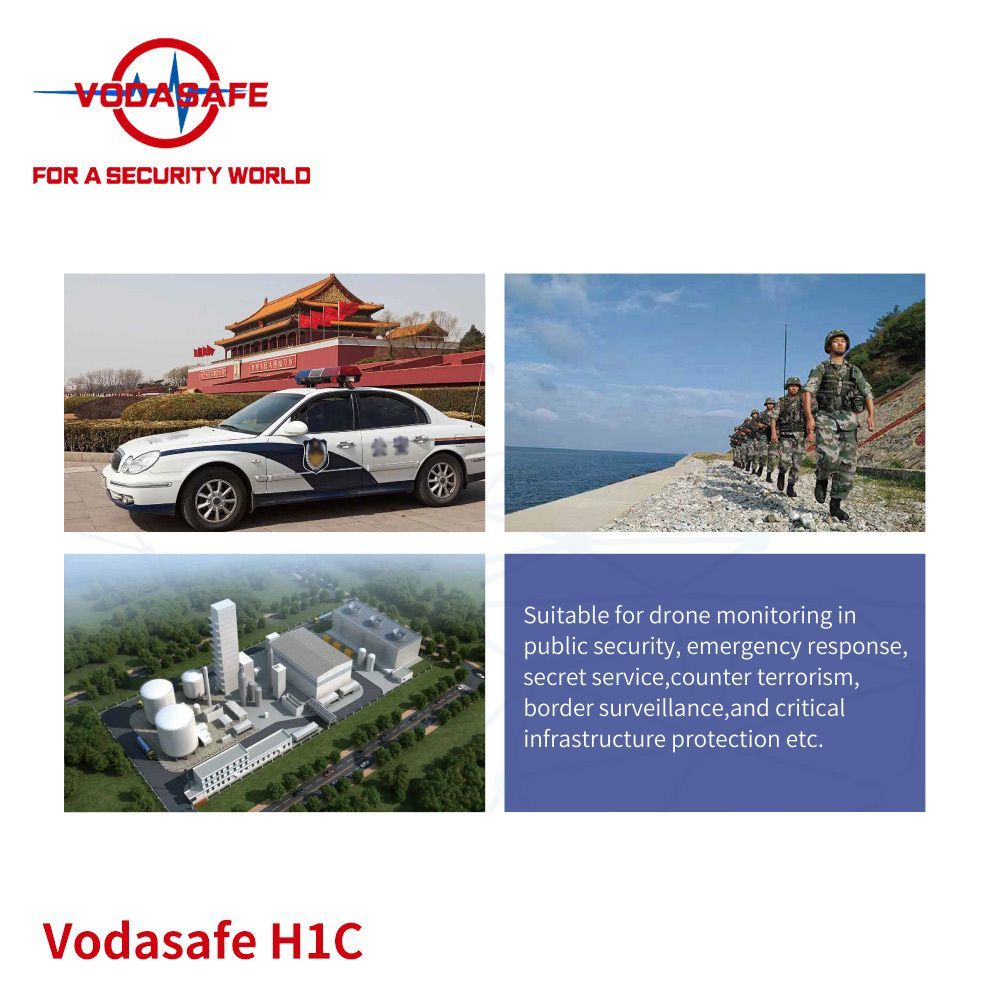 Easy Carry Vodasafe Portable Drone Detector Workign Frequency 900MHz/1.2GHz/2.4GHz/5.2GHz/5.8GHz