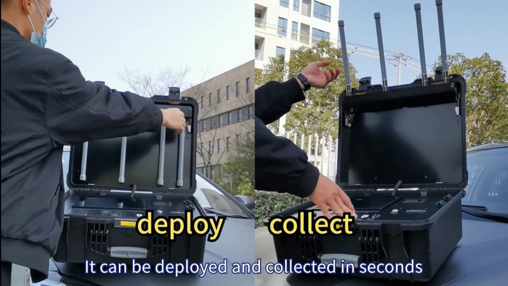 Easy Carry Vodasafe Portable Drone Detector Workign Frequency 900MHz/1.2GHz/2.4GHz/5.2GHz/5.8GHz