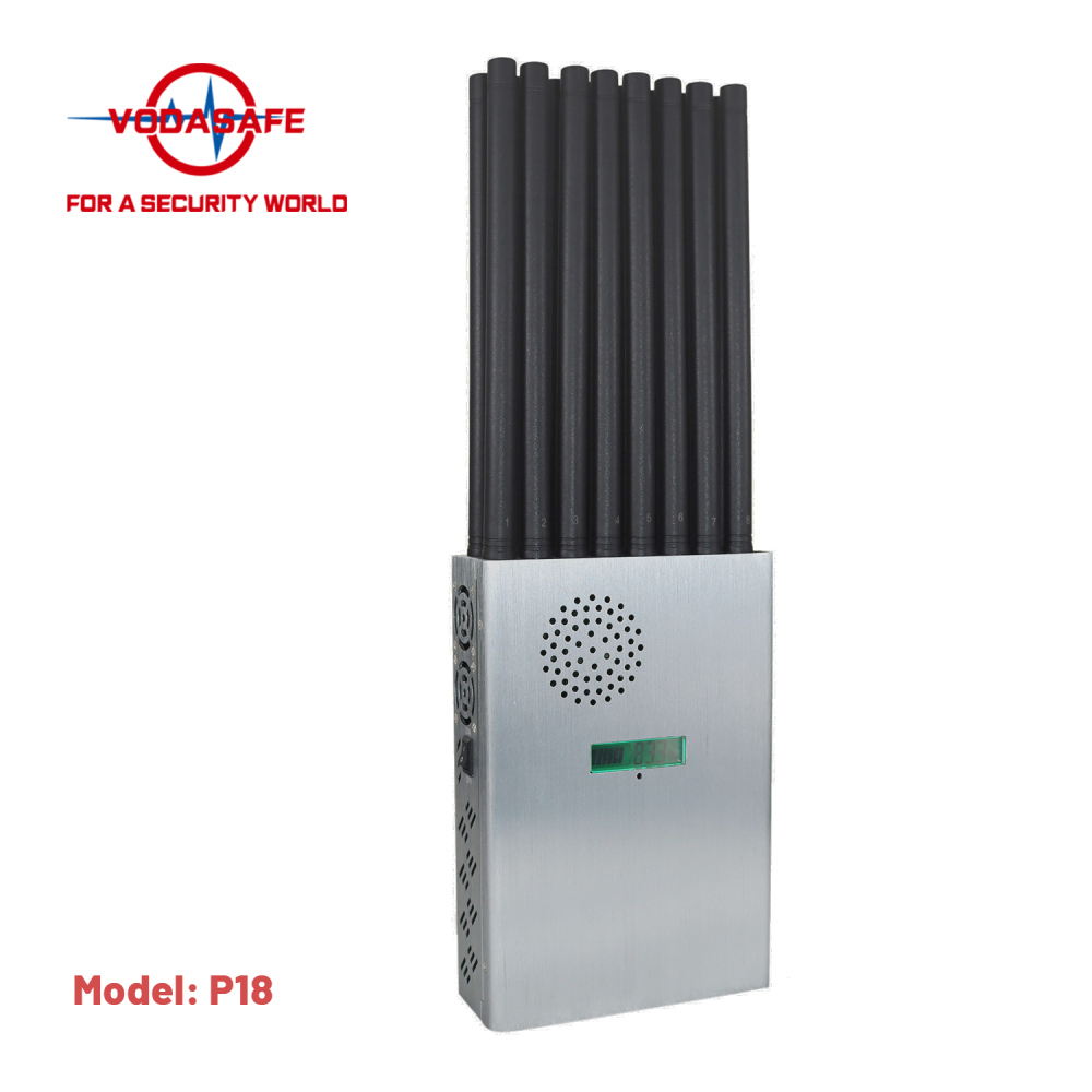 High Power Portable Signal Jammer Blocker 18 Band WiFi Bluetooth 4G LTE Lojack GPS Handheld WiFi Signal Jammer Vodasafe P18