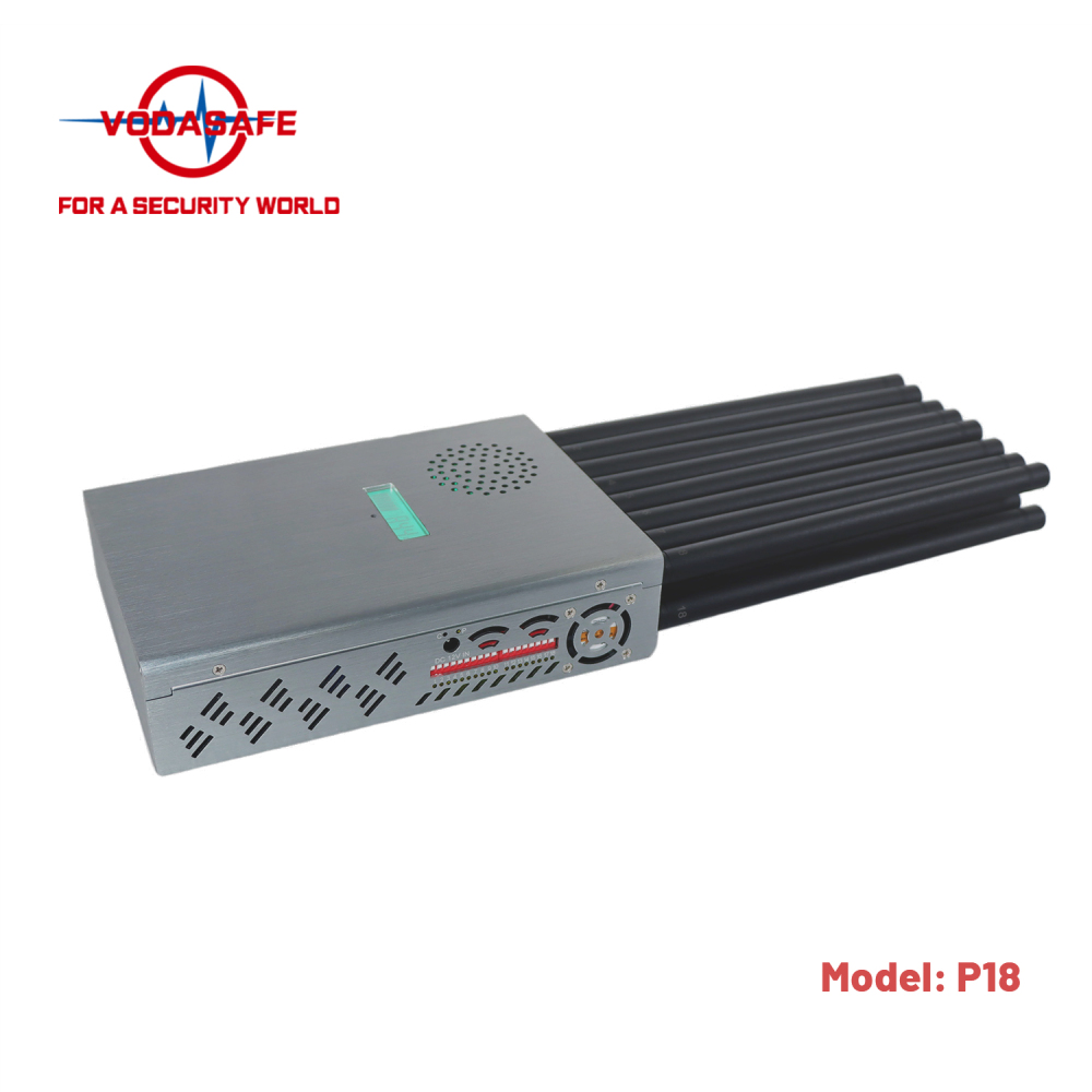High Power Portable Signal Jammer Blocker 18 Band WiFi Bluetooth 4G LTE Lojack GPS Handheld WiFi Signal Jammer Vodasafe P18