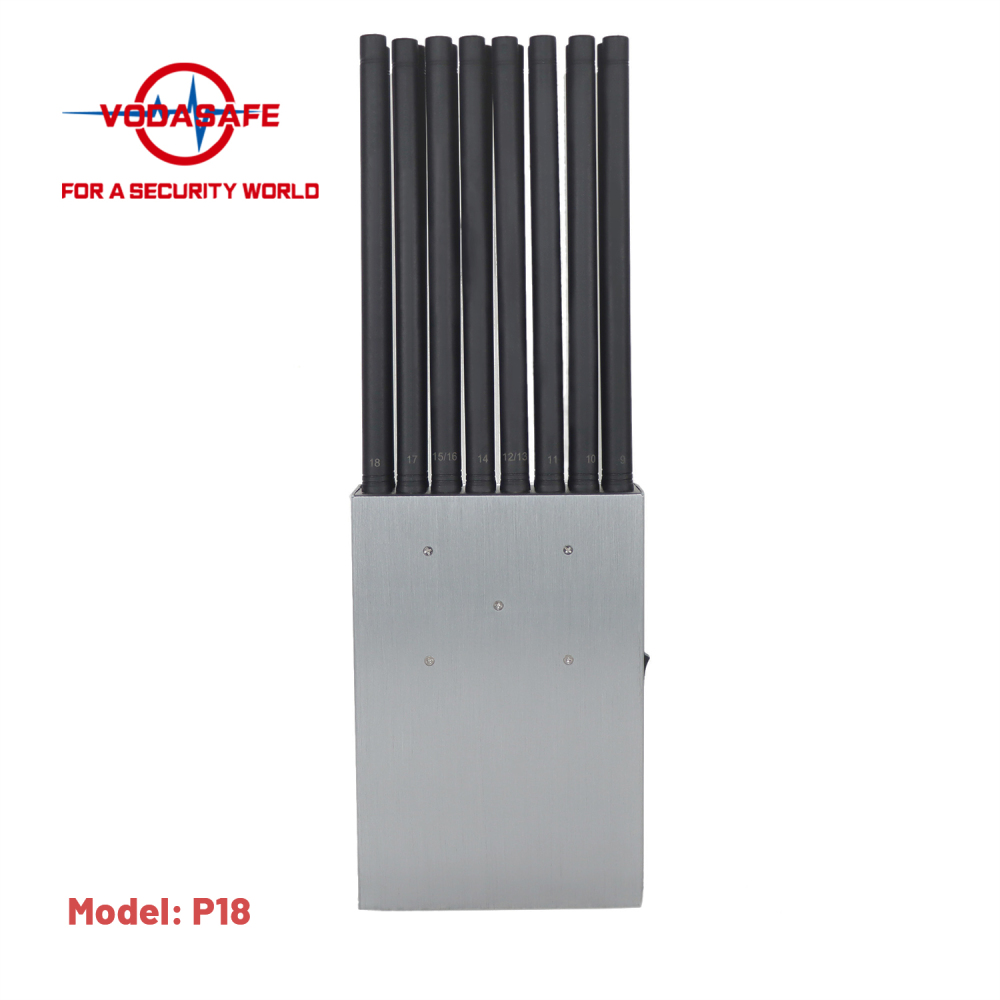 High Power Portable Signal Jammer Blocker 18 Band WiFi Bluetooth 4G LTE Lojack GPS Handheld WiFi Signal Jammer Vodasafe P18
