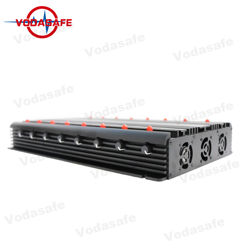 16 Antennas Full Band GPS Jammer with 2g 3G 4G WiFi GPS Lojack Remote Control Mobile Phone Jammer