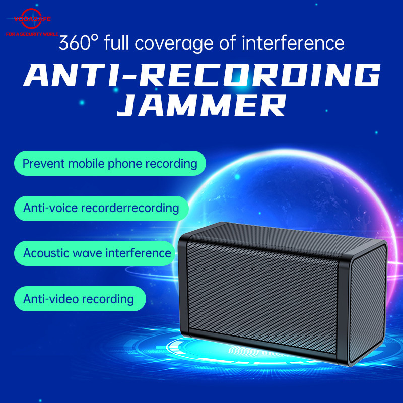High-Low Frequency Mixed Sound Waves Sz Vodasafe Voice Jammer with 360° All-Around Anti-Recording Jammer