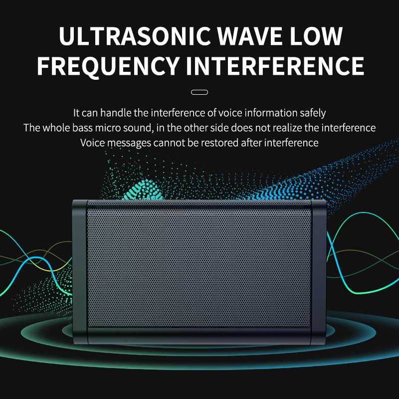High-Low Frequency Mixed Sound Waves Sz Vodasafe Voice Jammer with 360° All-Around Anti-Recording Jammer