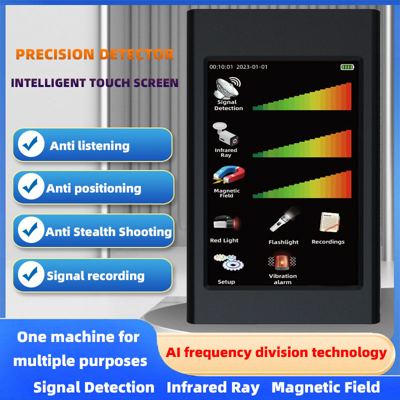 Infrared Detection Night Vision Camera Signal Detector with Electromagnetic Wave Recording Mode GPS Signal Detector